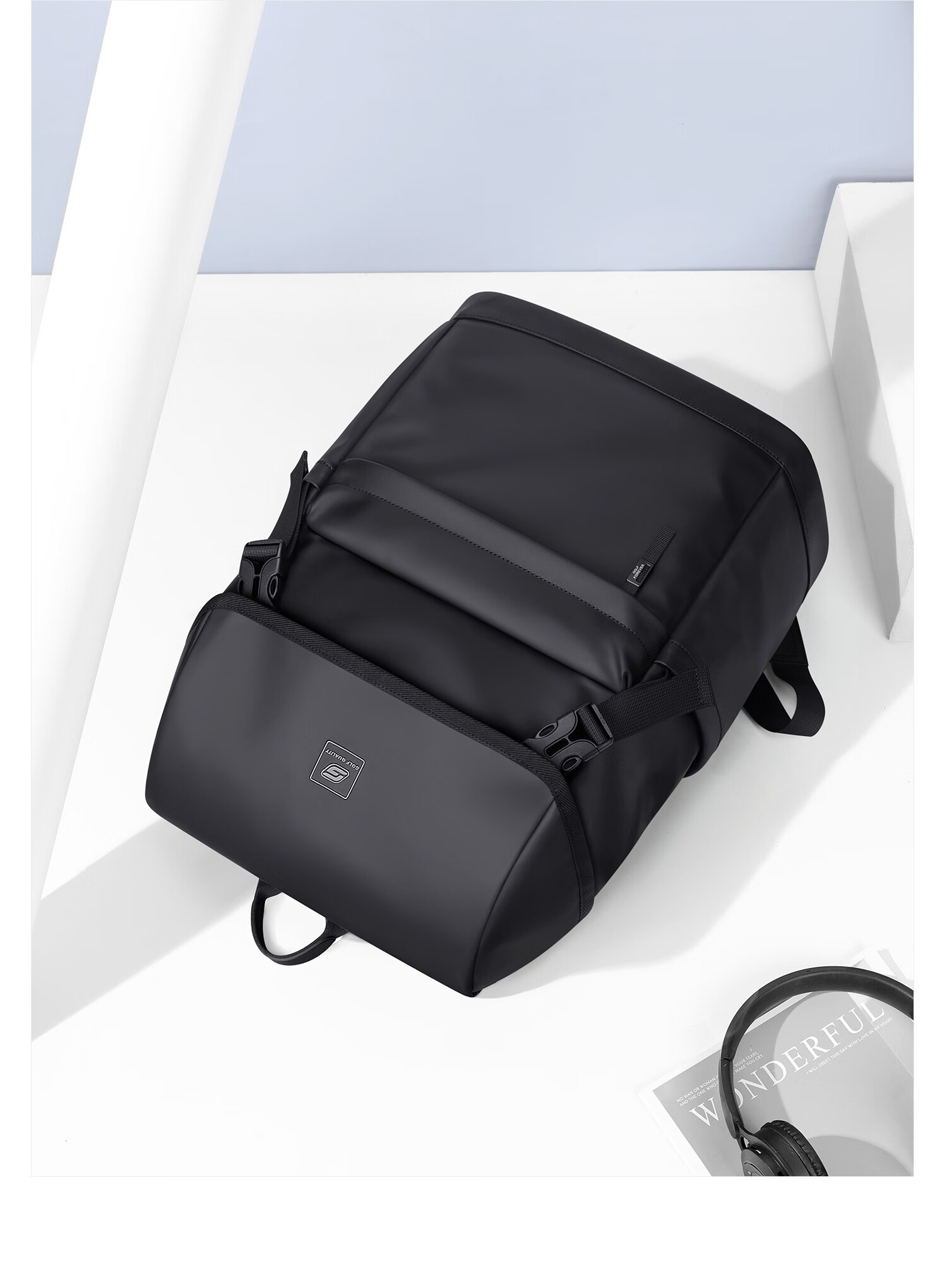 GOLF Men's Travel Backpack 15.6/16 Inch Laptop Bag Student School Backpack Flap Business Commuter Backpack 15