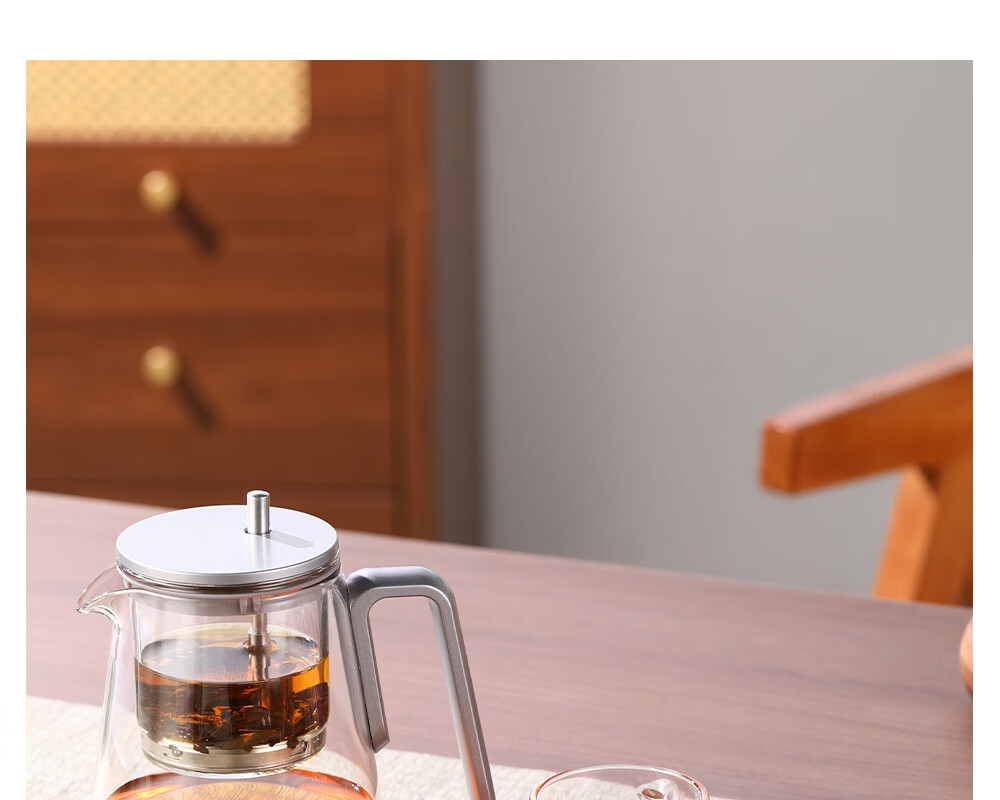Fuguang Glass Tea Pot with Tea Infuser, Large Capacity Tea Brewing Cup 9