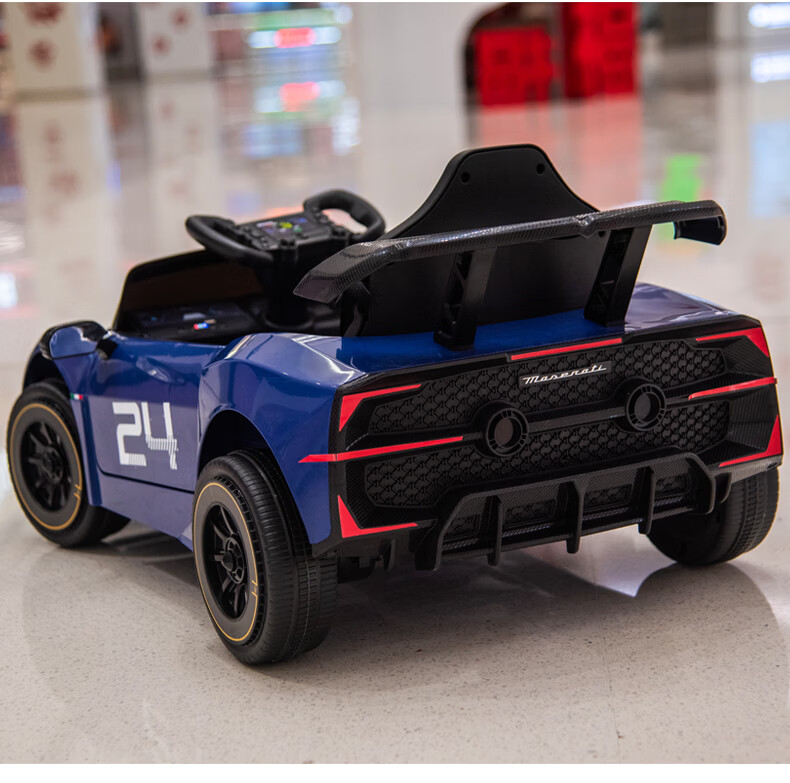BeRica Maserati Licensed Kids Electric Ride-On Car Remote Control Four-Wheel Toy Vehicle for Toddlers Pink 21