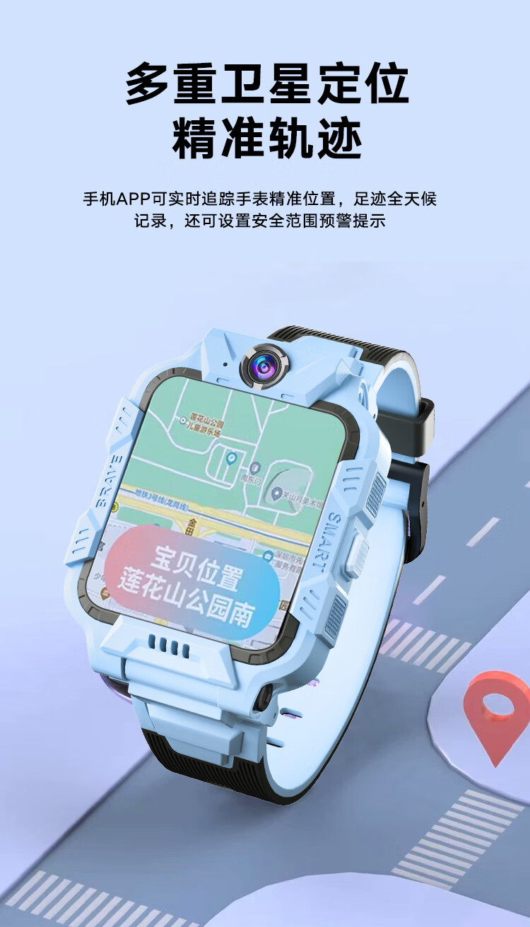 HUWXMAXI 5G Kids Smartwatch Waterproof Full Network Support SIM Card GPS Locator for Elementary and Middle School Boys and Girls 8