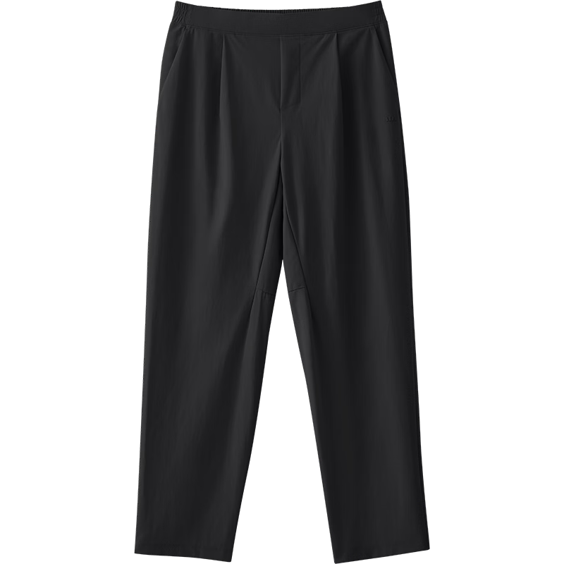 Beneunder Men's Sports Casual Pants Spring Summer Cool Straight Leg High Elastic Breathable CC926 Dark Black M