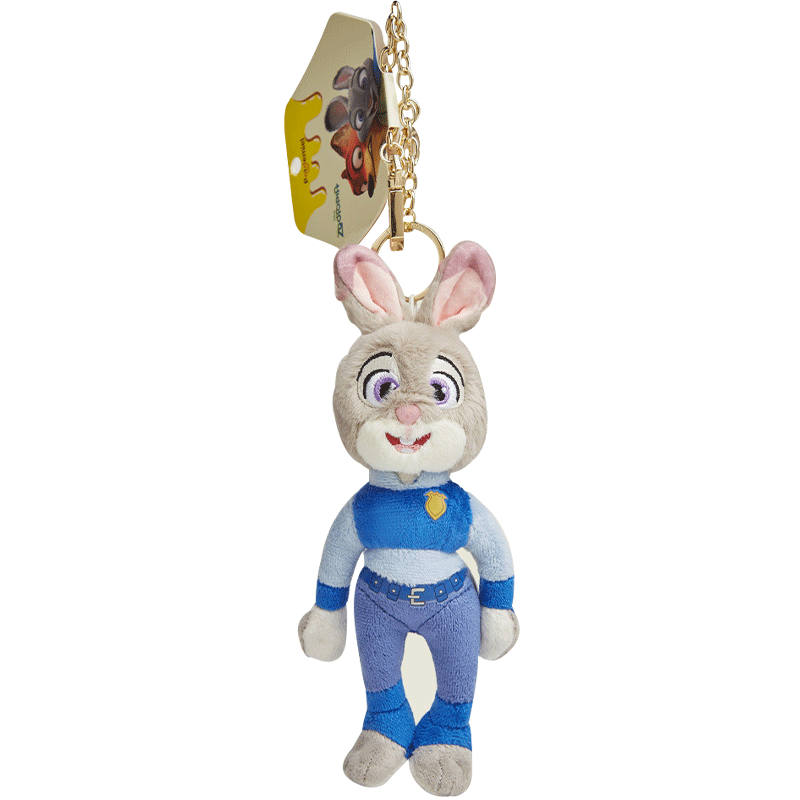 Disney Plush Toy Doll Stuffed Animal Birthday Gift for Girls, Zootopia Judy Hopps Keychain Pendant