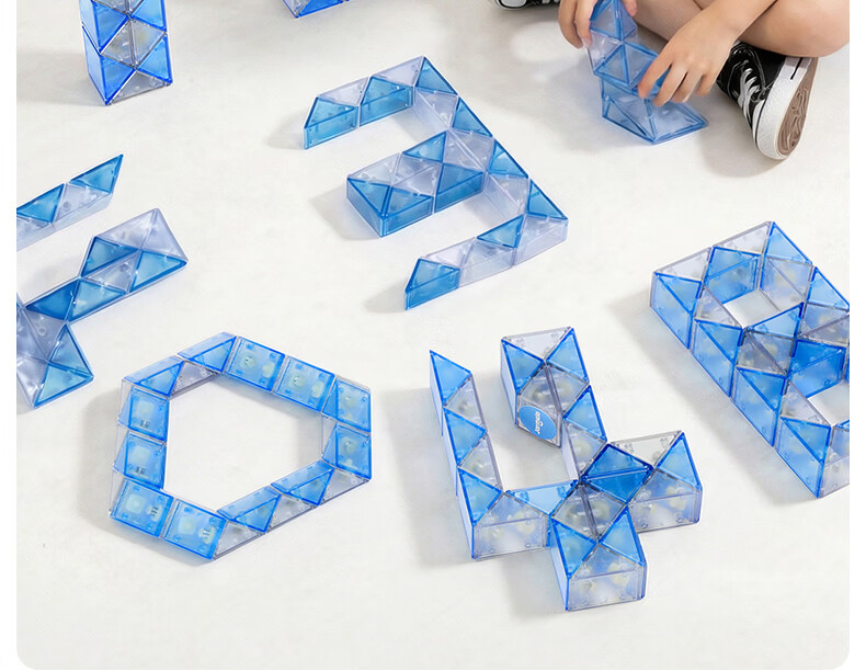 Melody Childhood 36-Segment Magic Snake Puzzle Educational Toy for Kids Kindergarten Elementary School Ages 3-9 Birthday Gift 16