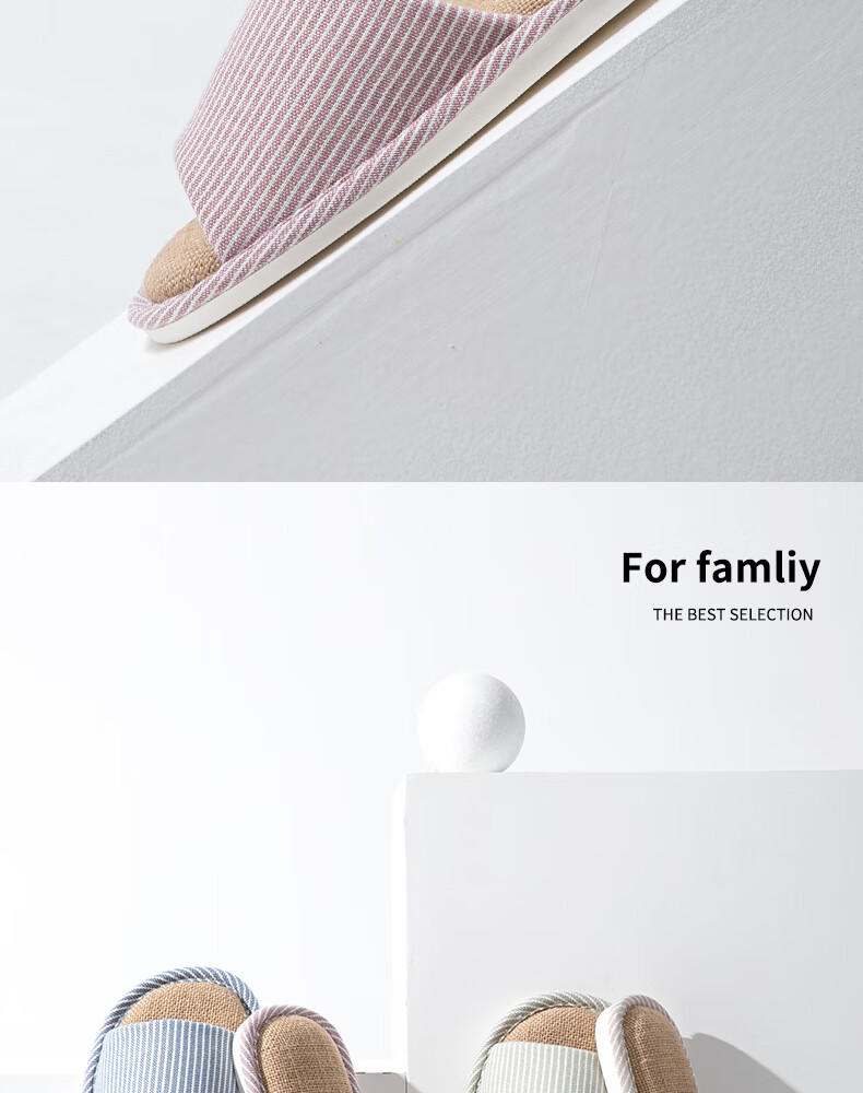 GUOLUOFEI Japanese-Style Linen Slippers for Men, Home Cotton And Linen Casual Couple Slippers for All Seasons, Khaki Color, Size 40-41 10