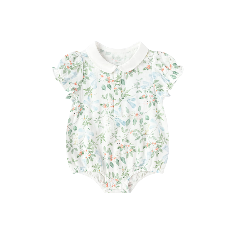 Balabala【balaOne】Kids Baby Triangle Romper 2026 Summer Cute Playful