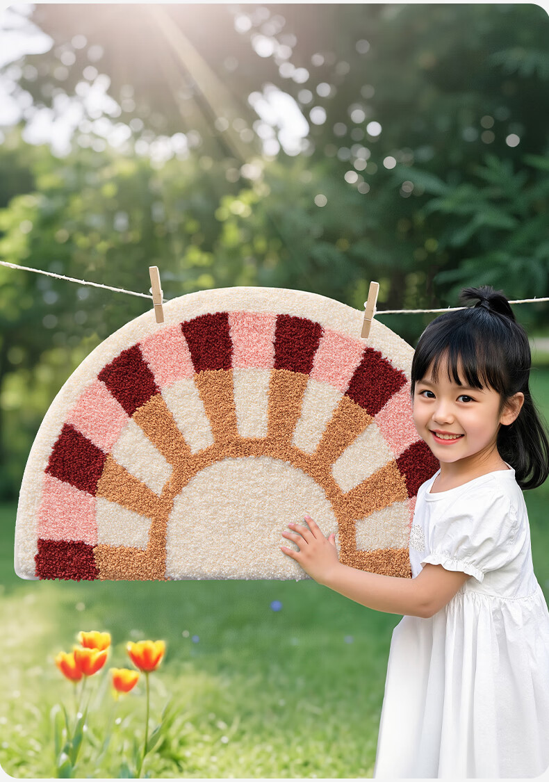 Da Jiang Bathroom Mat Toilet Bath Entrance Water Absorbent Non-Slip Cartoon Flocked Bathroom Rug 45x75cm 4