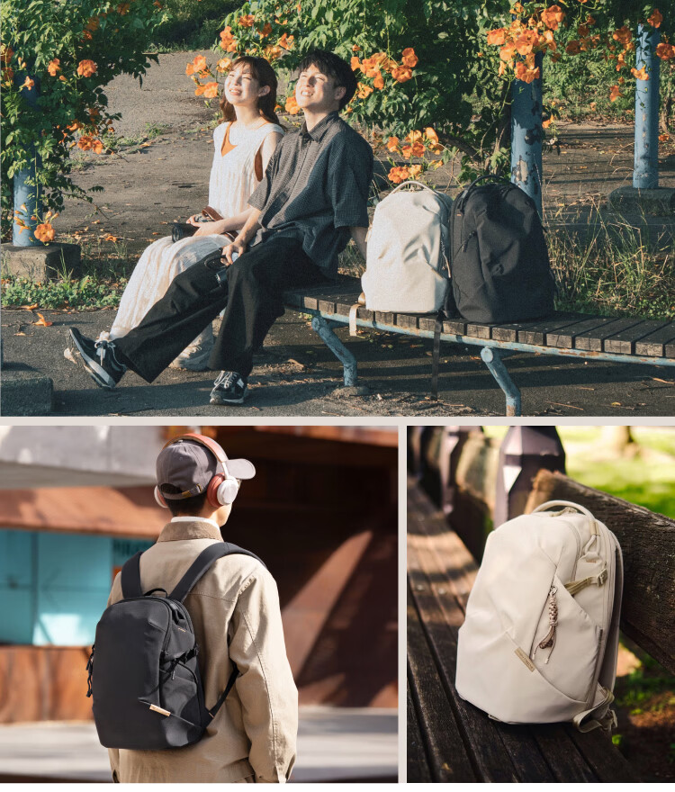 PGYTECH OneGoLite Camera Bag Dandelion DSLR Mirrorless Multifunctional Laptop Backpack Water-Resistant Urban Commuter Lightweight 12L Matte Black 14