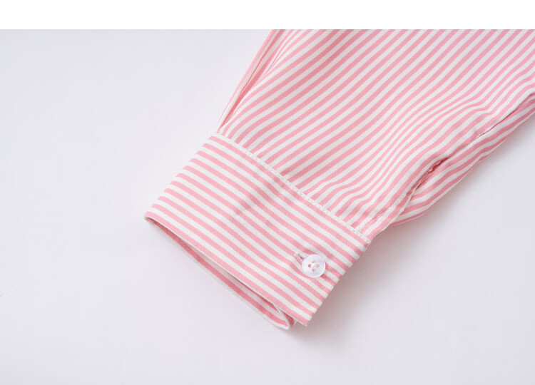 Demana [Smart Sister] Spring Retro Gradient Stripe Shirt Lapel Loose Petite Women's Top 16