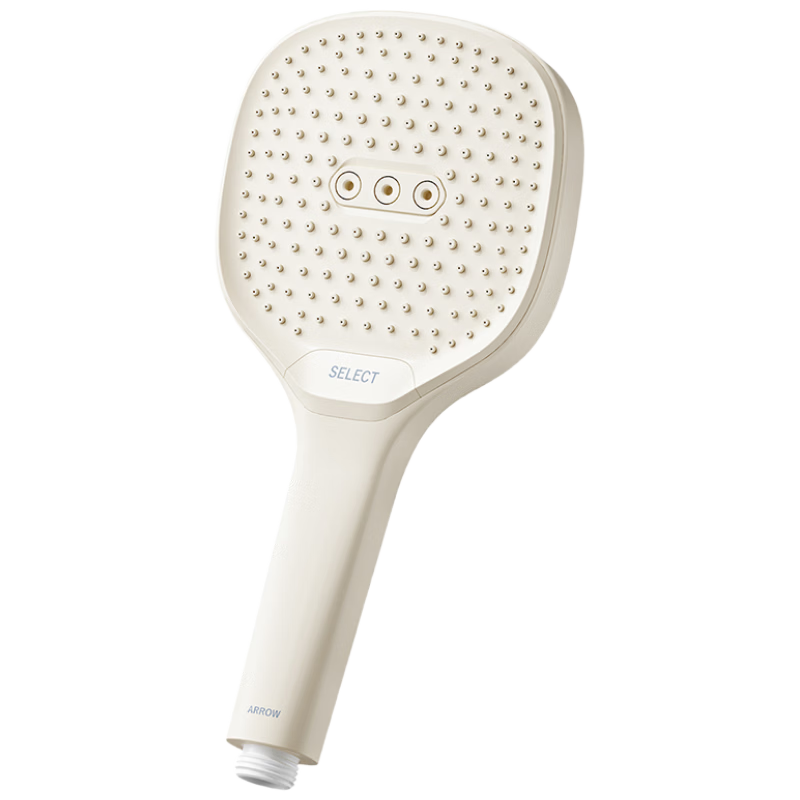 ARROW HS Milky White Pressurized Handheld Shower Head for Home Bathroom Bathing
