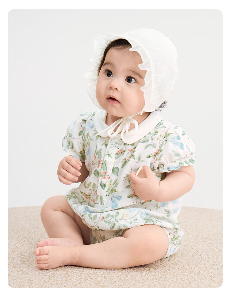 Balabala【balaOne】Kids Baby Triangle Romper 2026 Summer Cute Playful 16