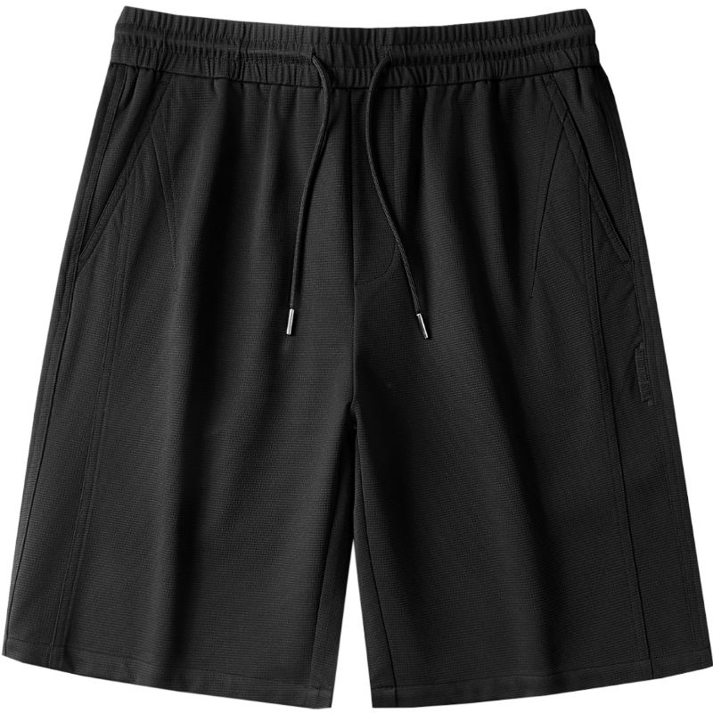 HLA Hailan Home Casual Men's Shorts 26SPRINTING SMILE Lace-up Smooth Summer Shorts for Men