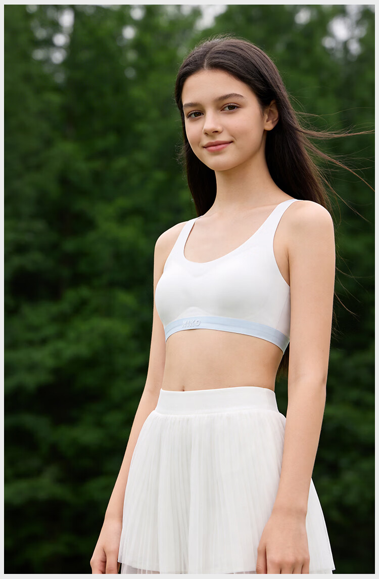 Langsha Girls' Underwear Stage 2-3 Teen Vest Youth Development Junior High and High School Student Sports Bra 18