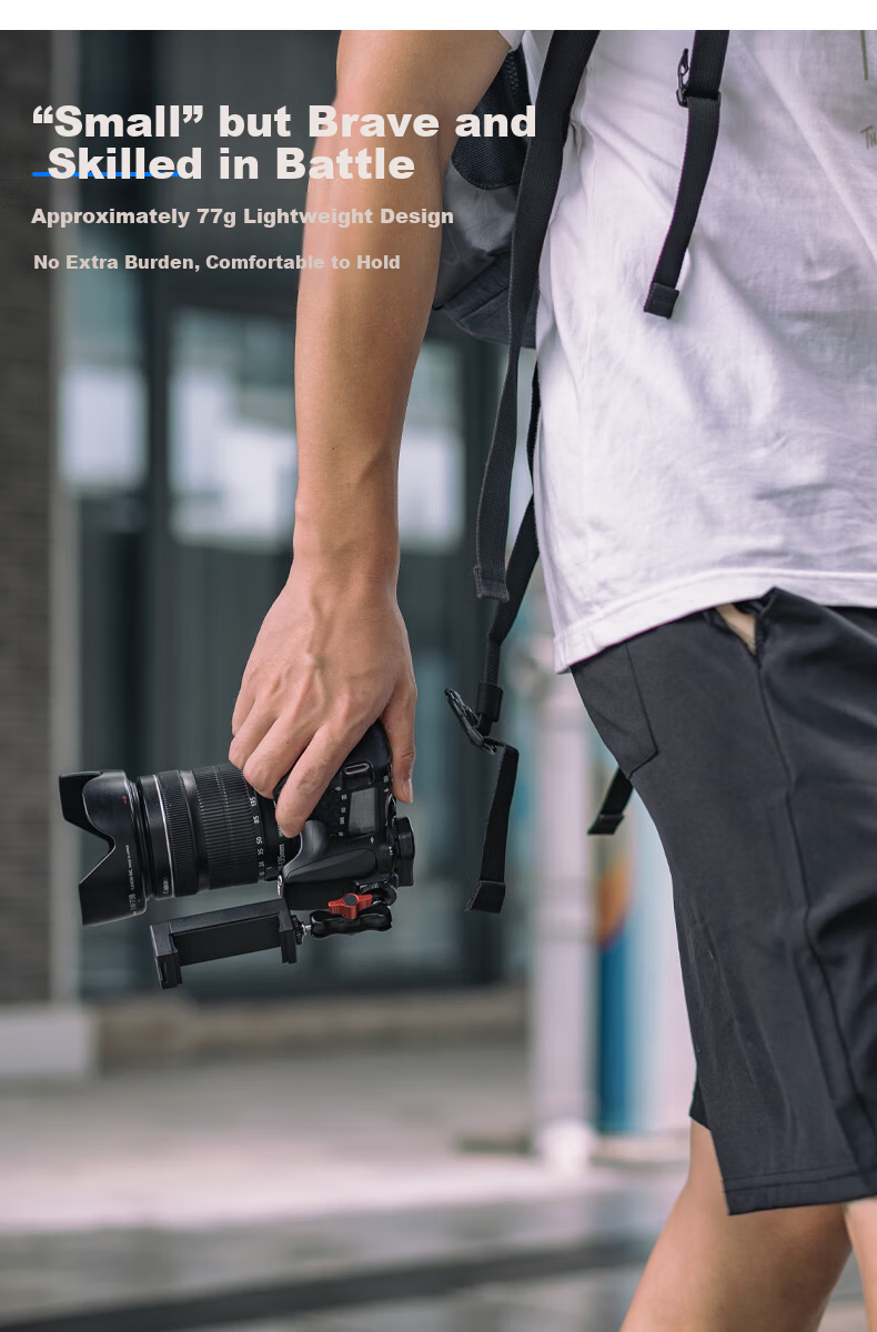 SUREWO Camera and Phone Mount Compatible with Canon Sony Fuji Nikon DSLR Mirrorless Cold Shoe Adapter Photography External Monitor Hot Shoe Phone Clip 7