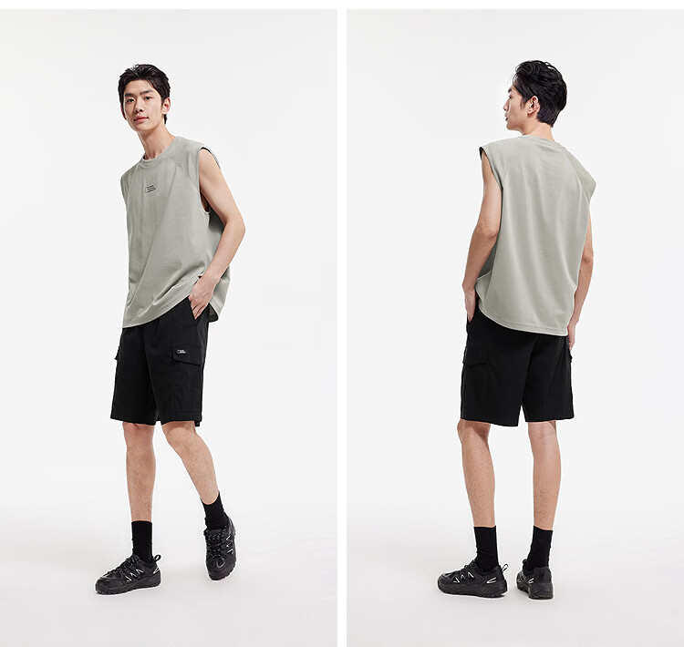 Semir Geography Series Collaboration Men's Summer Moisture-Wicking Quick-Dry Loose Knit Fashion Vest 101325102102 12