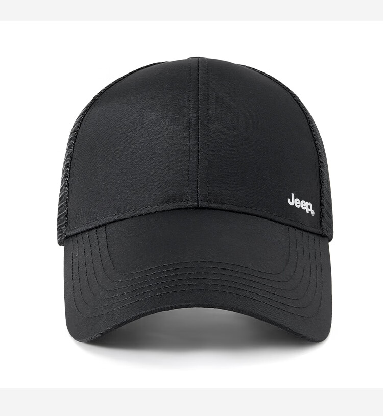 JEEP Men's Summer Quick-Dry Extended Brim Baseball Cap Women's Water-Repellent Duckbill Breathable Mesh Sunshade Hat 8