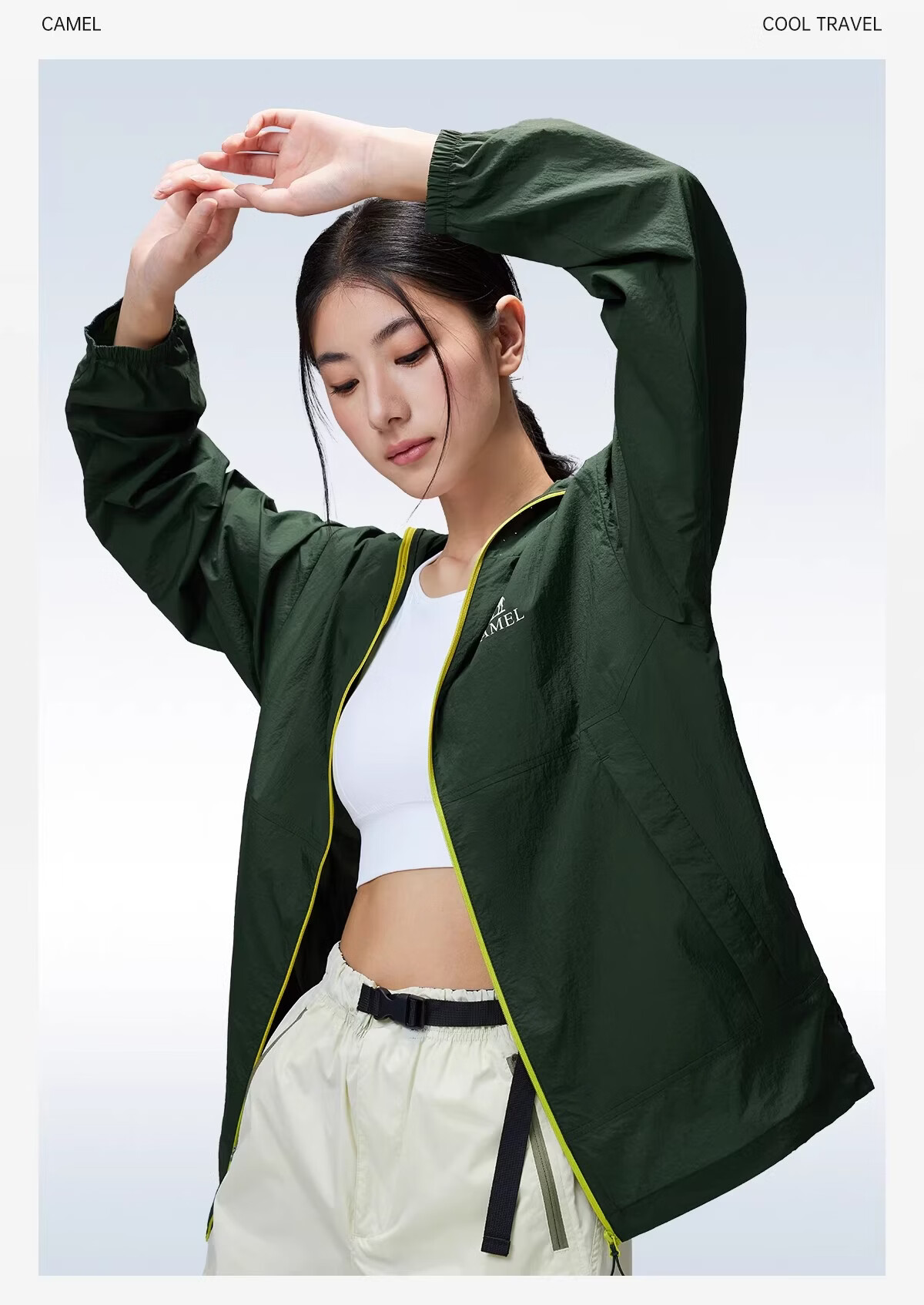 CAMEL [Wang Junkai Edition] Outdoor Sun Protection Jacket 2026 Spring Summer UV Protection Unisex Coat G028 19
