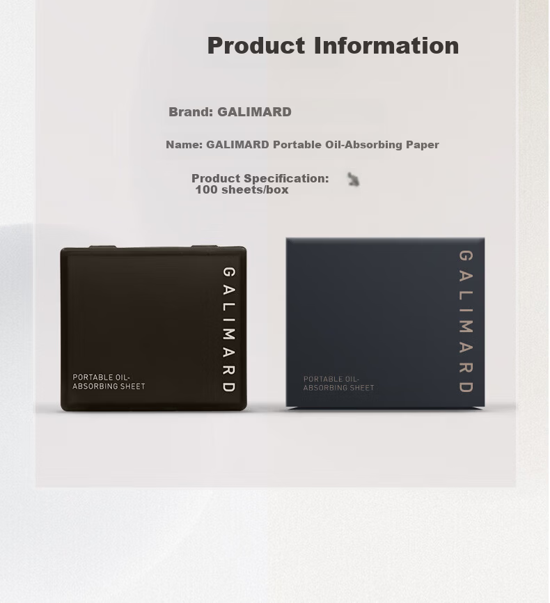 GALIMARD Powder Puff Oil Blotting Paper Refill 100 Sheets*1 7