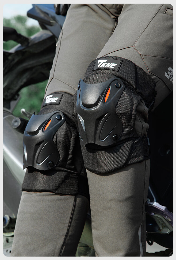 TKNE Motorcycle Knee and Elbow Guards Electric Vehicle Protective Gear Four-Season Windproof Riding Anti-Fall Leg Guards Knee Pads Two-Piece Set 12