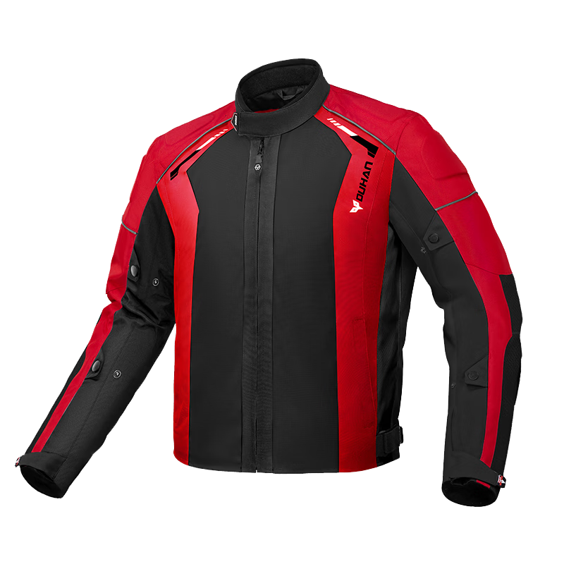 DUHAN Men's Motorcycle Riding Jacket Four-Season Racing Suit Upgraded Protective Gear Motorbike Protective Anti-Fall Detachable Liner Jacket