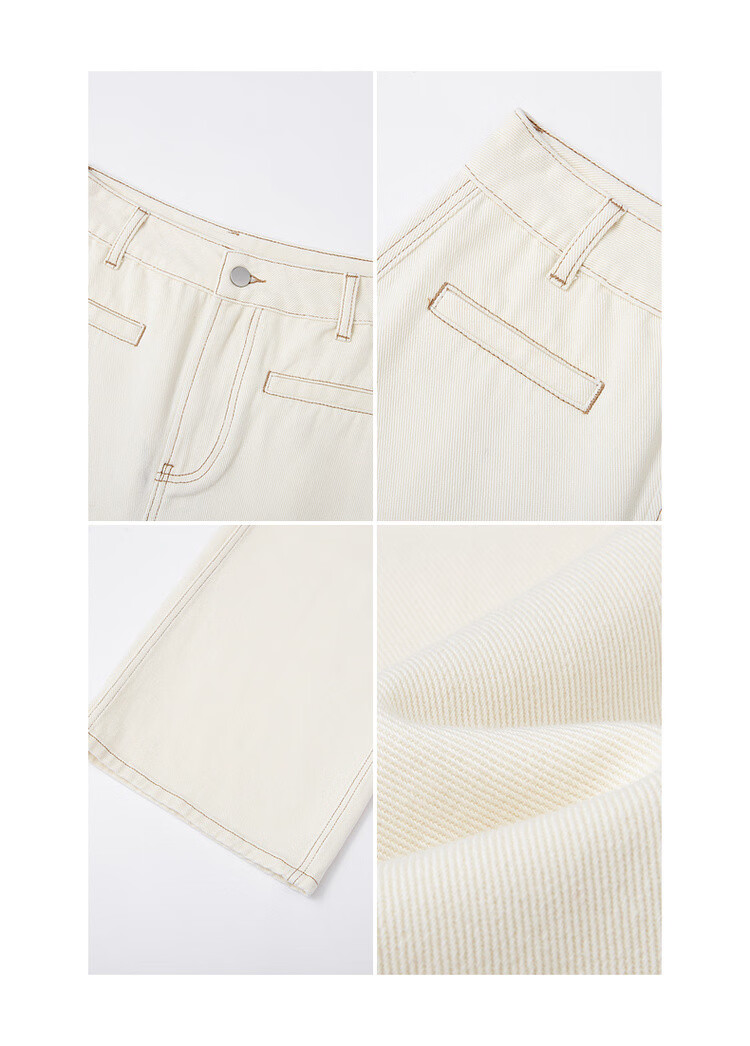 Mt [Danren Formula] Autumn Simple Commuter Pure Cotton Straight-Leg Slimming Comfortable Washed Women's Jeans 6
