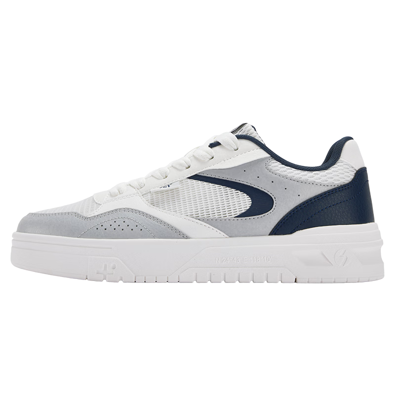 361° Men's Sports Shoes Spring Summer New Retro Leather Basic White Casual Sneakers 672616619-5