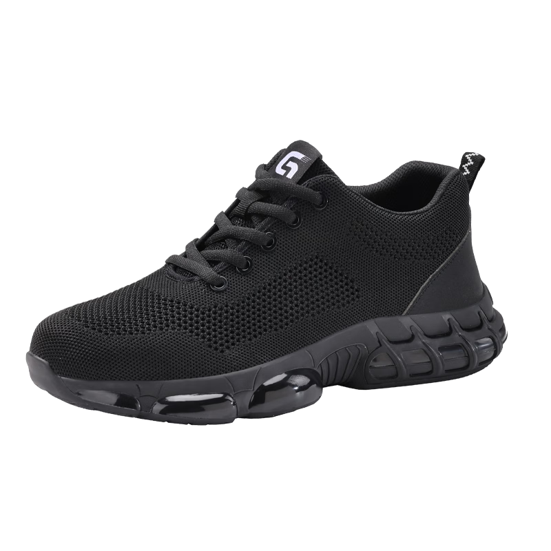 GUYISA Men's Safety Work Shoes Steel Toe Anti-Smash Puncture Resistant Comfortable Durable Construction Site Shoes 3033ST Size 39
