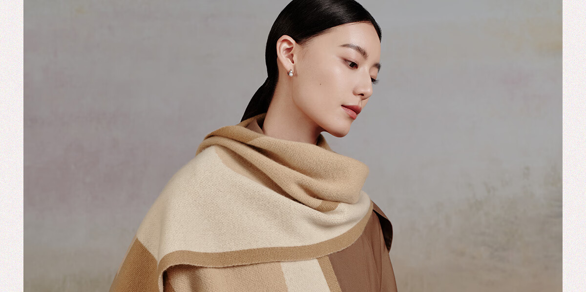 Wanshili WENSLI Pure Wool Scarf for Women, Shawl Gift for Girlfriend, Holiday Gift Box Set, Mengte, Sweet Lotus Root Pink 40