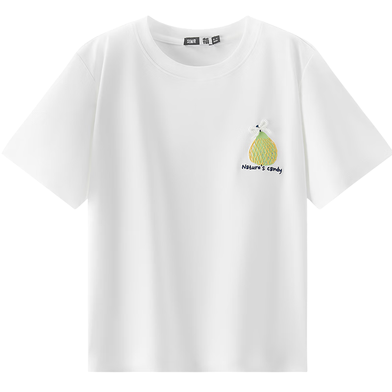 Semir Cooling Short Sleeve T-Shirt Women Summer Short Embroidered Antibacterial Moisture-Wicking Quick-Dry 2026 Clothing 109326100020