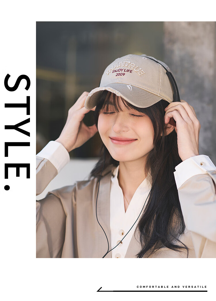 Zhenxiang Women's Baseball Cap Spring Autumn Fashion Embroidered Vintage Four-Season High-End Duckbill Hat Face-Slimming Y1029 7
