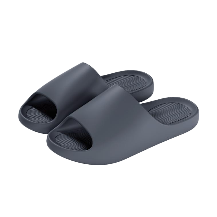 JD Jingzao High Back Recommended Cloud Elastic Slippers Odor-Resistant Lightweight Home Bathroom Outdoor Gray Size 42-43