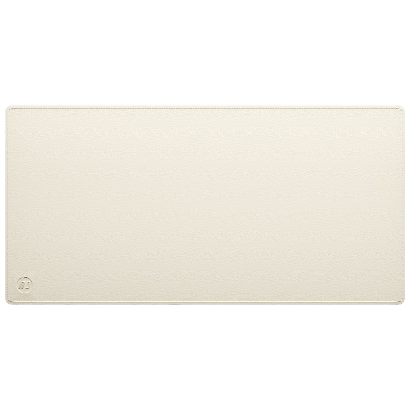 HP MP261 Large White Leather Gaming Office Desk Mat Keyboard Mouse Pad Non-Slip Universal Computer Desk Pad