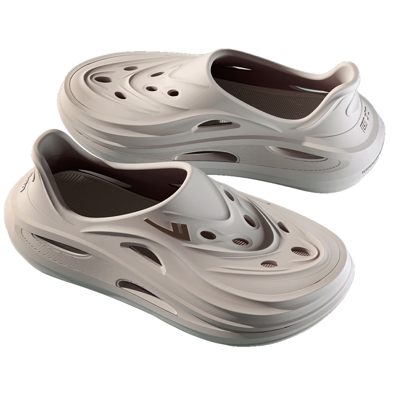 Warrior Official Men's Shoes 2026 Spring Men's Outdoor Breathable Quick-Dry Sandals Creek Shoes Khaki Size 40