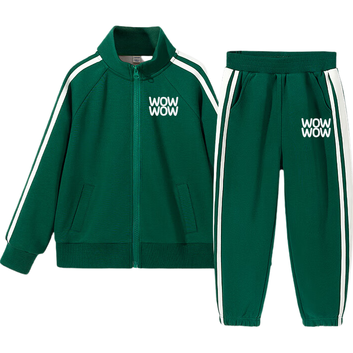 JEANSWEST Kids Sports Set 2025 Boys Spring Clothes Casual Two-Piece Set Girls Spring Autumn Jacket