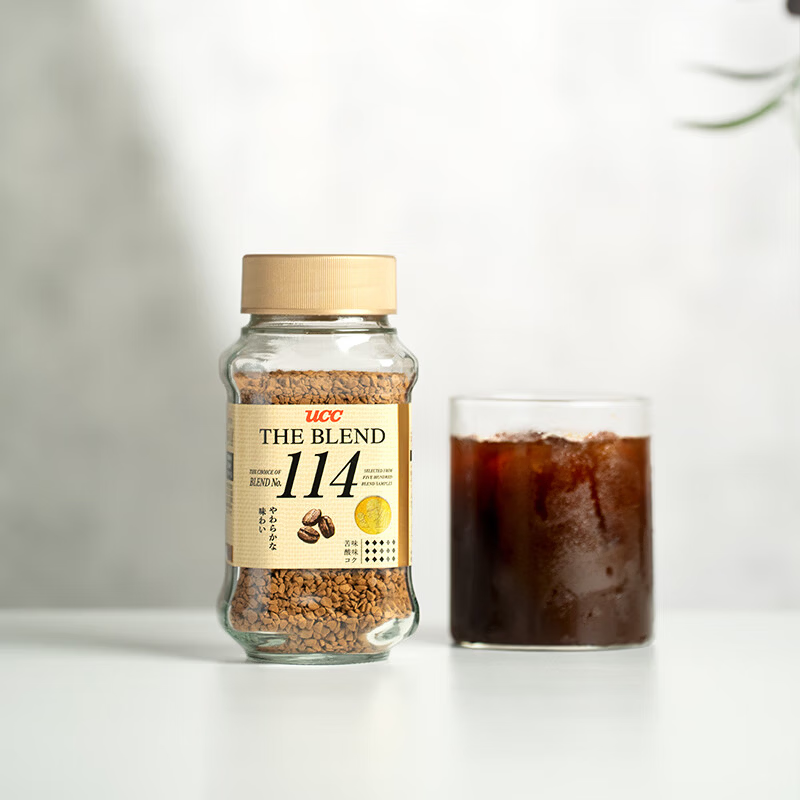 悠诗诗（UCC）114 速溶咖啡粉 70g 冻干黑咖啡（静电挂壁静置即可恢复）