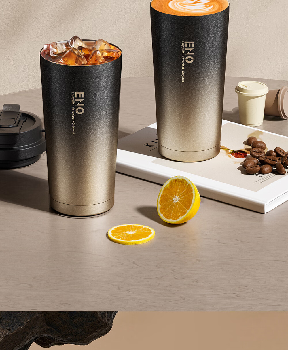 Eno Titanium Pure Titanium Insulated Straw Water Bottle High-Value Coffee Cup Portable Custom Valentine's Day Gift 7