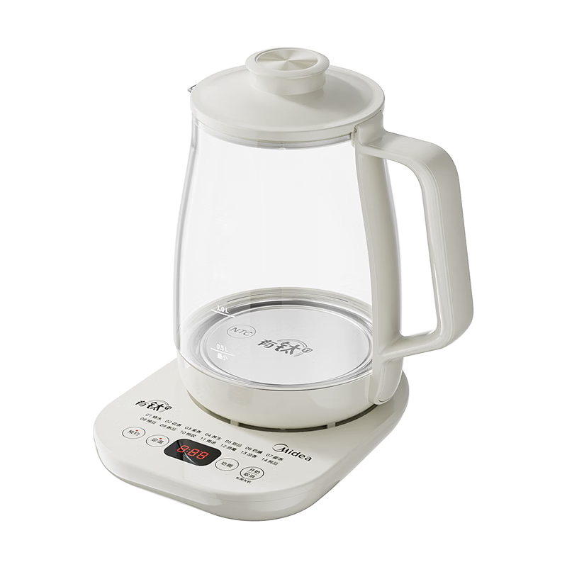 Midea 2L Health Kettle Electric Water Boiler with Titanium Coating, Glue-Free, Auto Power-Off, Keep Warm, Constant Temperature Tea Maker MK-YS20P601-T