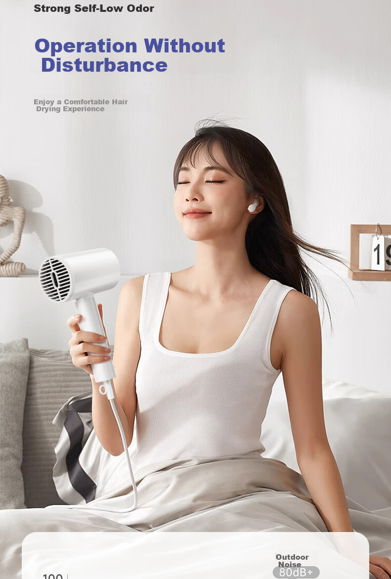 AUX Hair Dryer Home Use Quiet Negative Ion High Power Damage-Free Fast Drying Foldable Portable Hair Dryer for Men and Women Annual Meeting Gift 17