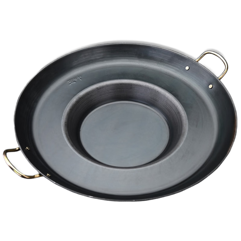 Universal Guizhou Commercial Luo Pot Potato Fryer Non-Coated Non-Stick Griddle Yunnan Flat Frying Pan 45cm