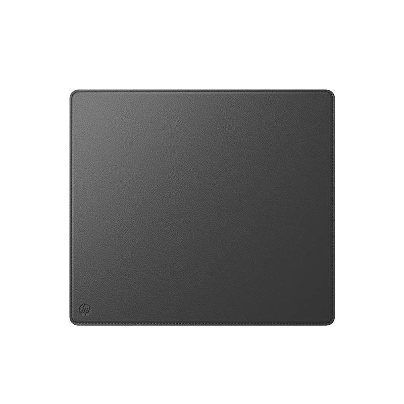 HP MP261 PU Leather Edge-Locked Gaming Office Computer Square Mouse Pad Thickened Non-Slip 45*40CM Black