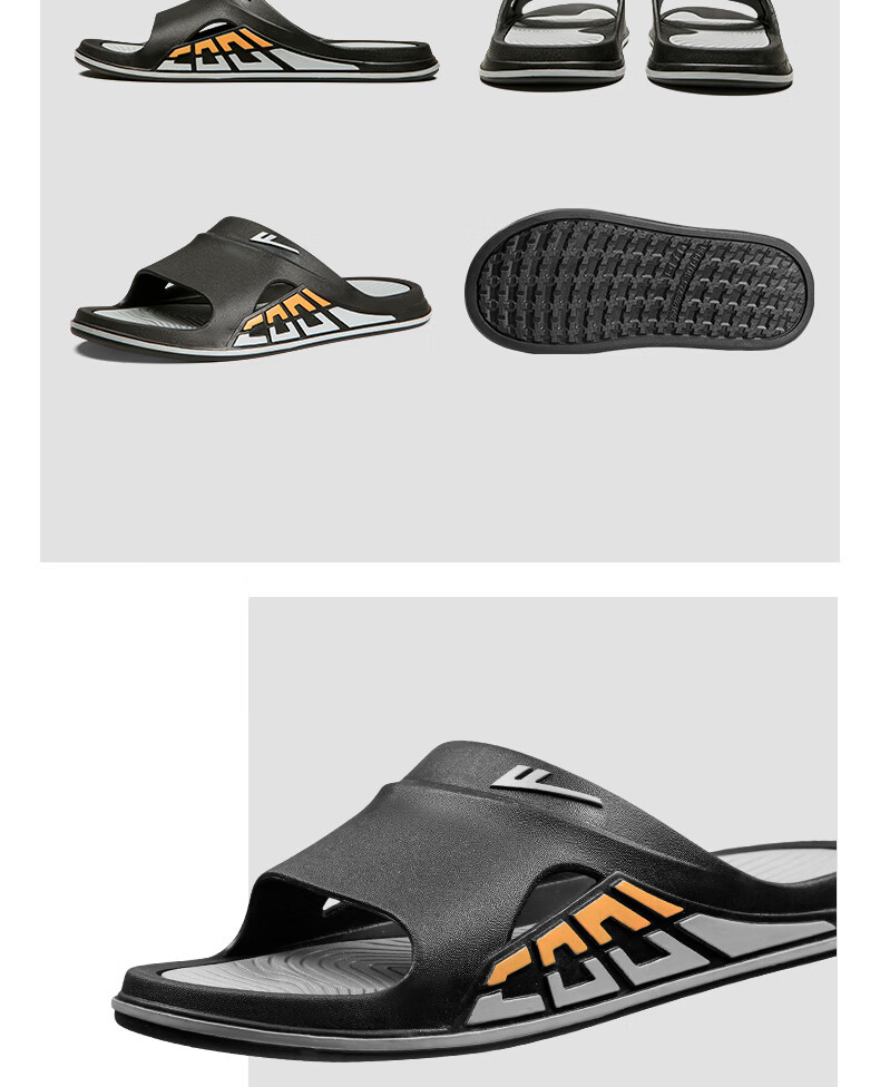 Warrior Official Flip Flops 2026 Summer Sports Outdoor Home Men's Sandals White Orange Size 44-45 26