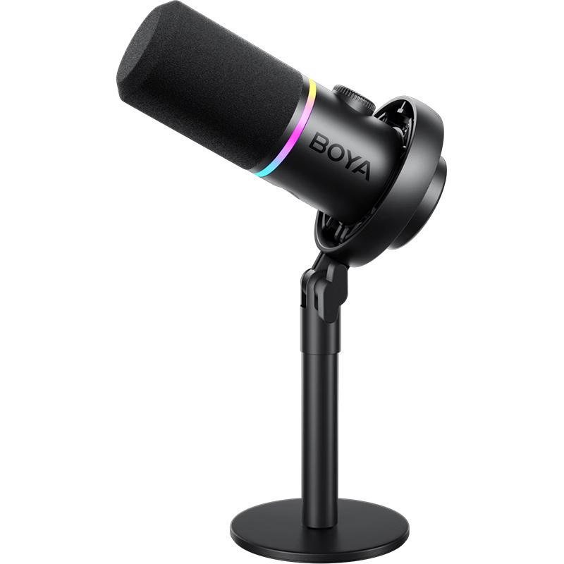 BOYA S60 Computer Microphone Desktop Mic Streaming Gaming Microphone KTV Dubbing Recording Noise-Cancelling Dynamic Microphone Professional Audio Tuning