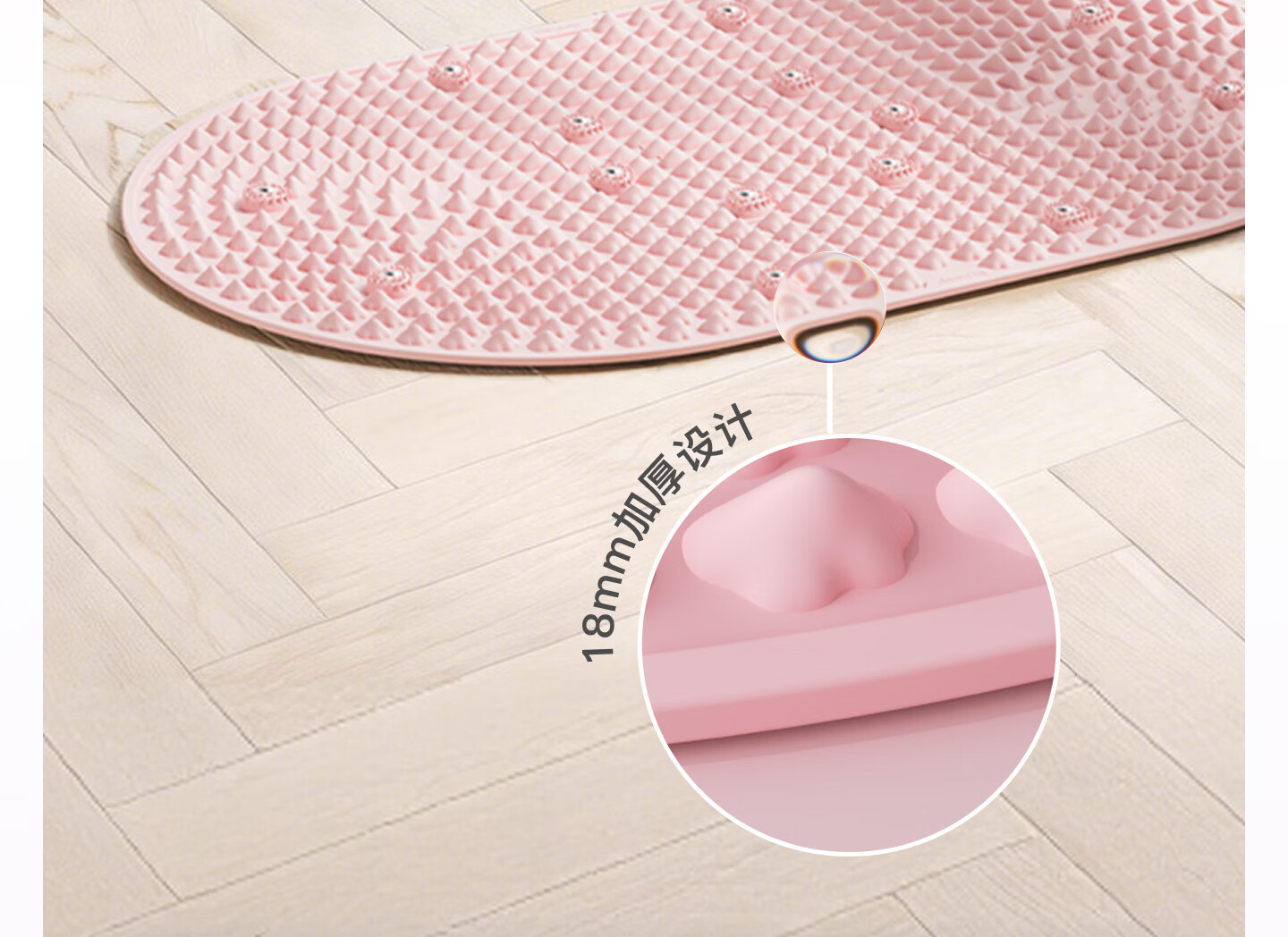Keep Liquid Soft Silicone Acupressure Board Large Size Food Grade Ultra Slow Running Foot Massage Acupoint Toe Pressure Board Pro - Pink 20