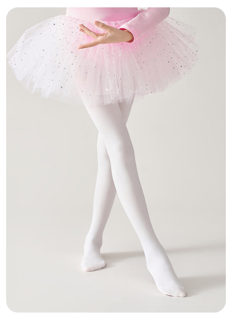 Free Style Girls' Dance Socks Summer Thin White Tights Baby Practice Special Pantyhose Children's Stockings 20