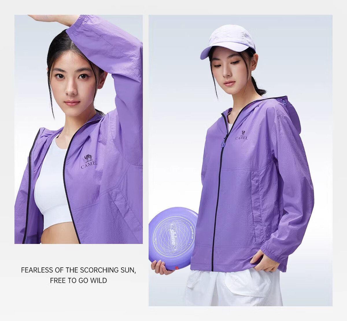 CAMEL [Wang Junkai Edition] Outdoor Sun Protection Jacket 2026 Spring Summer UV Protection Unisex Coat G028 17