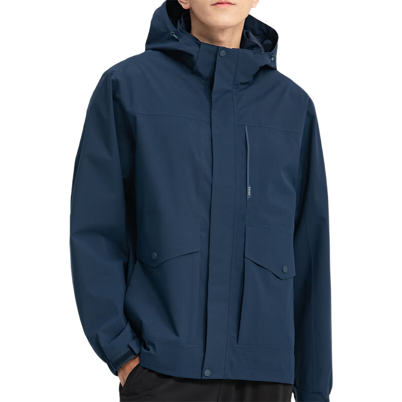 FIRS Hooded Jacket for Men And Women, Autumn Mountain-Style Outdoor Sports Windproof Wrinkle-Resistant Wear-Resistant Breathable Simple Slim Casual Coat