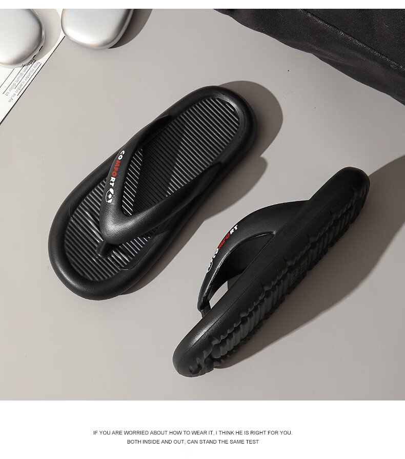 Cartelo Crocodile Men's Flip Flops Summer Outdoor Beach Sandals 1746 Black Size 44-45 9