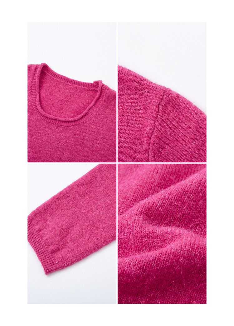 MT Commuter Essential Autumn Simple Style Wool Blend Knit Sweater Women's Top 15