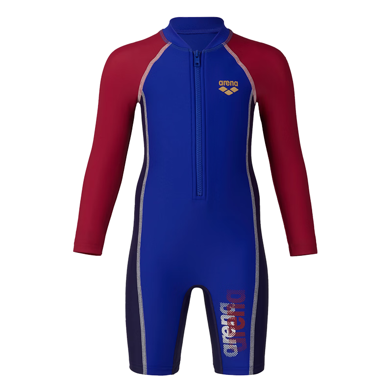 Arena Kids Long Sleeve One-Piece Rash Guard Swimwear Cute High Elastic Breathable Unisex