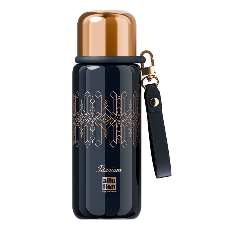Alluflon Arufulun Pure Titanium Insulated Tea Infuser Business Gift Bullet Cup 560mL