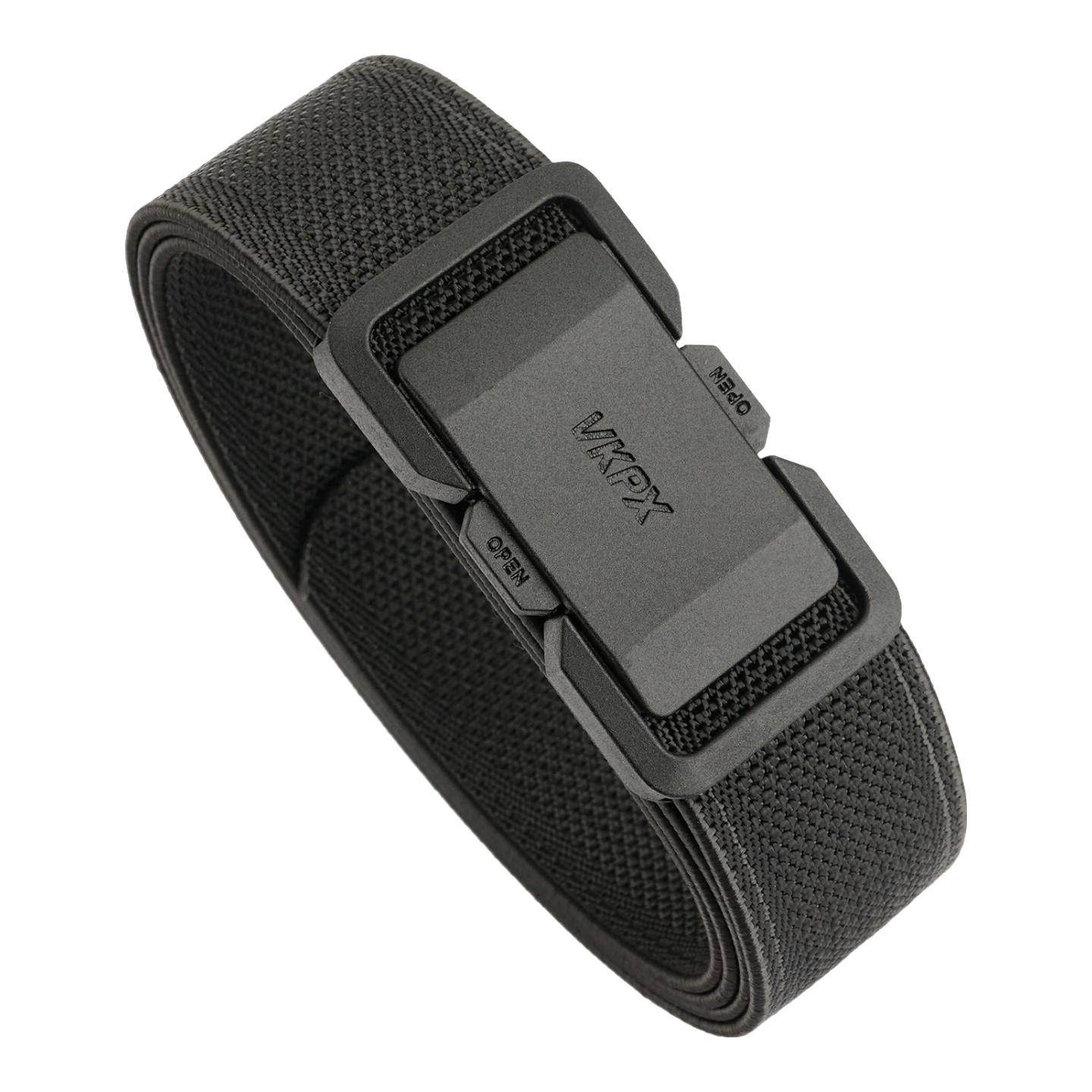 Aoweimei Tactical Elastic Nylon Canvas Woven Outdoor Casual Men's Belt with Quick-Release Buckle